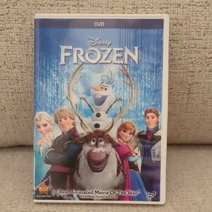 Disney Frozen DVD with Blue and White Cover